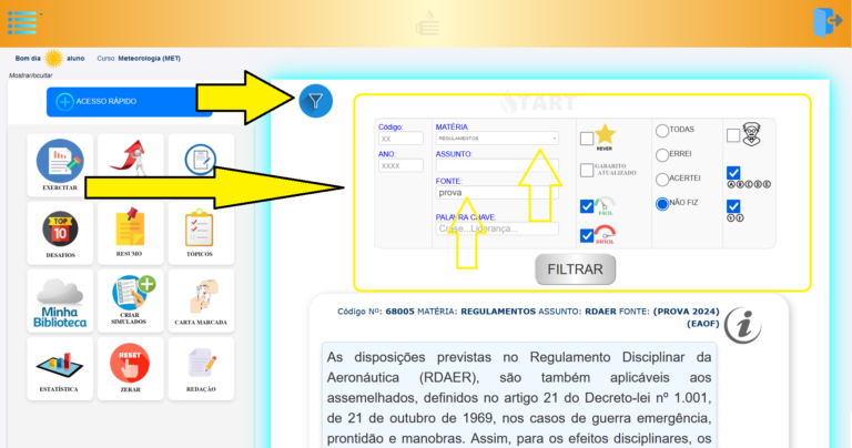FILTRE AS QUESTÕES